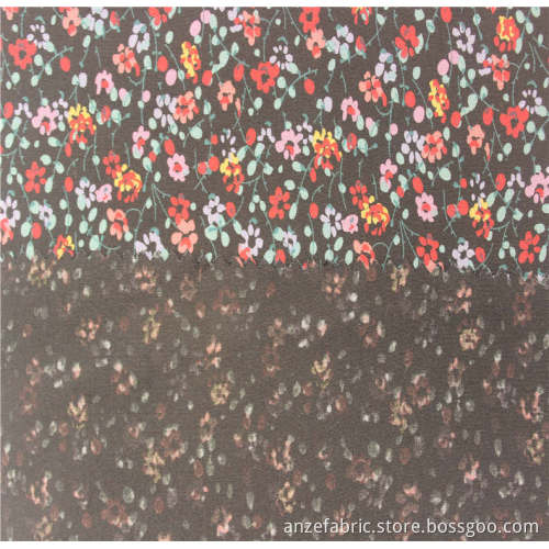 discharge printed fabric100%Ecovero rayon poplin fabric